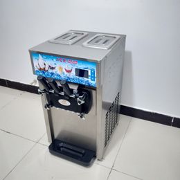 LINBOSS machine à crème glacée molle machine à crème glacée automatique intelligente crème glacée molle acier inoxydable 1200W commercial