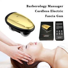 Lindaiyu Barberology Massageur sans fil Fascia sans fil Fascia Gun Body Vibration Head exerçant une relaxation de fitness relaxation USB Charge 240426