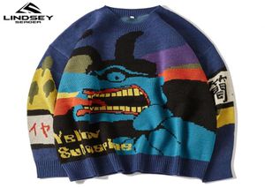 Lindsey Seader Sweater Men Juques de punto Harajuku Hip Hop Hop Streetwear Men Ropa de ropa de ropa Sweaters de gran tamaño9194135