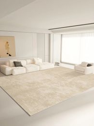 Ligne Beige tapis de luxe grande surface salon tapis confortable rafraîchissant chambre décoration tapis minimaliste balcon tapis IG 240117