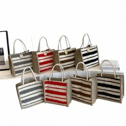 Linnen Tas Handtas Voor Vrouwen Shop Draagtas Fi Designer Tas Cvenient Grote Capaciteit Voor Reizen Kruidenier 73Fd #