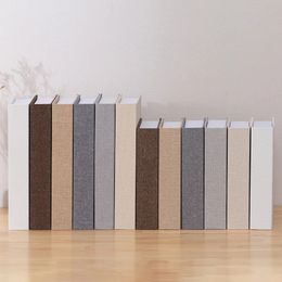 Livres décoratifs en tissu de lin pour chambres, fausses décorations de Style moderne, ornements de Table basse, décoration supplémentaire pour la maison, 240116