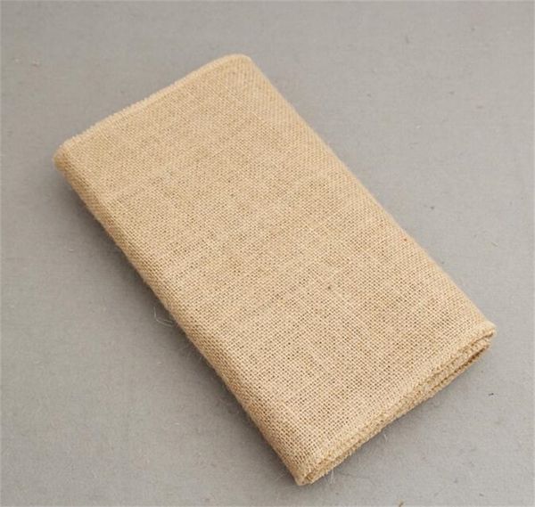 Nappe en rouleau de lin Hessian Burlap True Colors 30cm * 10M Chaise Retour Mariage Célébration Décorer Table Drapeau Maison Cuisine Nouveau 32tn M2