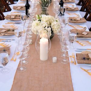 Burlap Burlap Hessian Table Runner Vintage Natural Jute Country Wedding Party Party