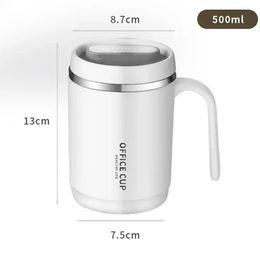 Doublure PP tasse de voyage gobelet café boire pour poignée avec couvercles de tasse de paille isolé Termos 240117