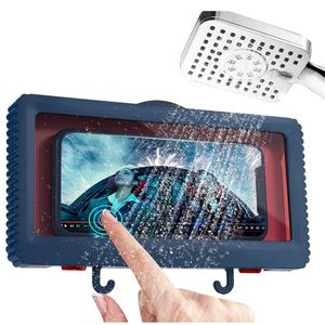 Liner tablet of houder waterdichte kast doos muur gemonteerd alle overdekte mobiele telefoon planken self -adhesive douche accessoires 220618