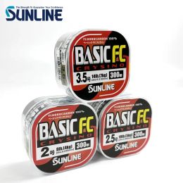 Lignes 2023 NOUVEAU 100% Original SUNLINE BASIC FC 225 M/300 M couleur transparente ligne de pêche en Fiber de carbone adapté à de nombreuses méthodes de pêche