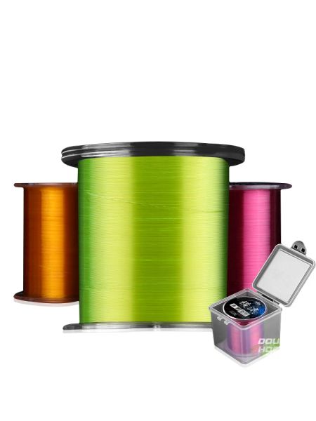 Lignes 500m ligne de pêche Super forte ligne de pêche en Nylon monofilament 0.10mm0.46mm s'attaquer au fluorocarbone de mer tout pour l'été