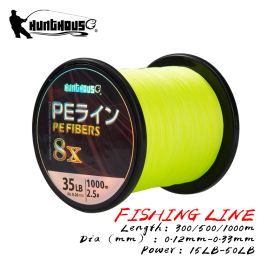 Líneas Línea de pesca trenzada 8 hilos PE Línea PE Perfect Corte de agua Resistente a 300m 500m 1000m Japón Accesros de pesca Tackle