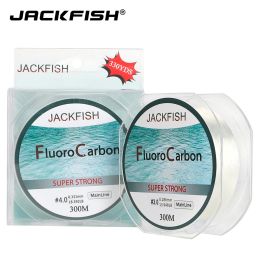 Líneas Jackfish 300m Línea de pesca de fluorocarbono 432 lb Líder de fibra de carbono Línea de pesca de mosca Pesca