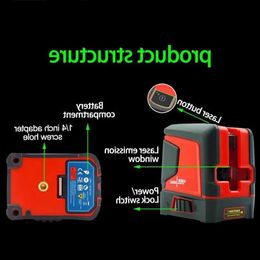 Niveau Laser à lignes, faisceau vert à nivellement automatique, disposition des lignes transversales horizontales verticales, instrument de mesure Bdrii