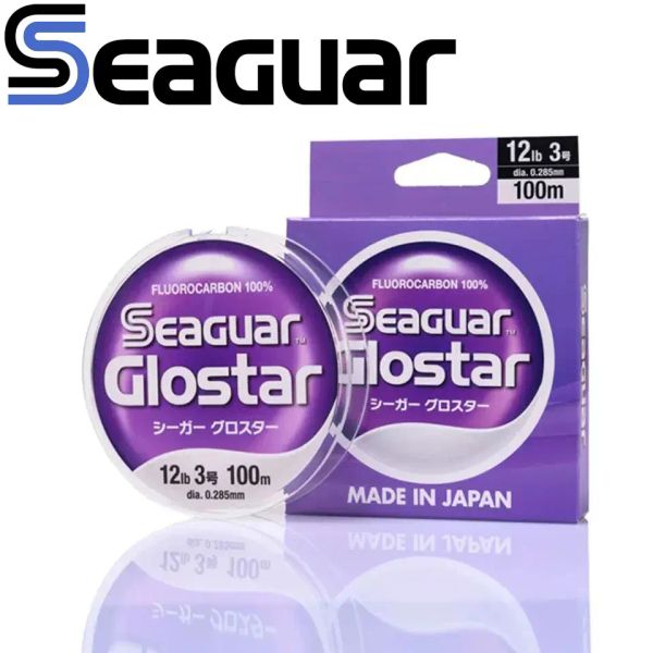 Líneas NUEVA línea de pesca SEAGUAR GLOSTAR Original 4LB20LB 100% líneas de pesca de fluorocarbono 100 M/60 M 50 aniversario producto limitado