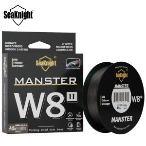 Lignes Seaknight Monster / MANSTER W8 II 8 STRANDS PE LIGNE 150M Ligne de pêche tressée 20100lb Ligne de pêche multifilament