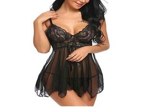 Lingerie set vrouw rokken Europese kleding sexy kanten transparante kleding slaapkleding chemises porno lenceria stripper kleding 3502323