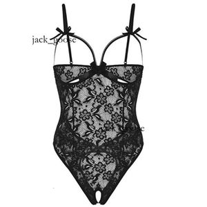 Lingerie Sexy Ensemble De Lingerie Porno Érotique Femme Sexy Minuit Body Ouvert En Dentelle Florale Et Maille Teddy Avec Découpe Au Dos Vêtements De Nuit Lingerie Teddies S-XXL Multi 577