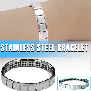 Bracelets à maillons 1 pièce, petite/grande pierre de Germanium, titane, soulagement de la santé, Bracelet magnétique extensible pour femmes et hommes, bijoux à la mode