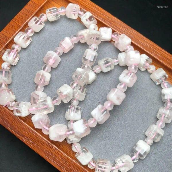 Bracelets de liaison 10 mm Blue Lace Agate Bracelet Fashion Crystal Quartz bijoux de pierres précieuses Reiki Guérison Cadeau pour les femmes 1pcs