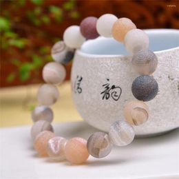 Bracelets de liaison 10 mm Natural Druzy Agate Bracelet Femmes