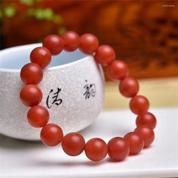 Linkarmbanden 10 mm Natural Doffe Poolse Bead Carnelian Bracelet Fashion Crystal Quartz Gemstone Sieraden Reiki Healing Gift voor vrouwen 1 stks