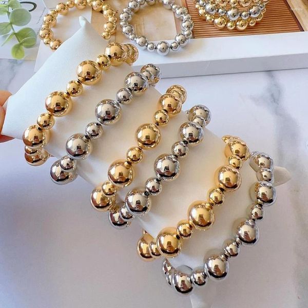 Bracelets de liaison 10pcs perles de balle féminines