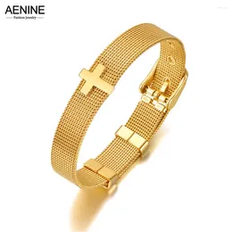 Bracelets de liaison 18k plaqués religieux bracelet croix religieux Bijoux pour les femmes STRAPE DE MONTRATION A RETTABLE ABRICABLE AB21129 AB21129