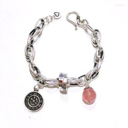 Bracelets à maillons 2023 Bracelet femme emboîtement fraise cristal chaîne fermoir à bascule colliers mixte lié cercle pour les femmes