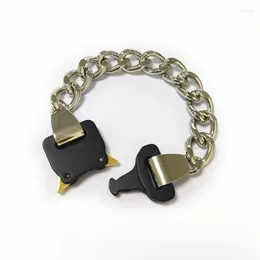 Bracelets à maillons 2023ss ALYX, accessoires, chaîne à boutons en métal, collier, ceintures pour hommes et femmes