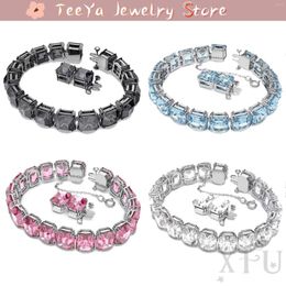 Link Armbanden 2024 Originele Nwe Millenia Mode Prachtige Edelsteen Armband XFU Charm Dames Bruiloft Sieraden Met Logo