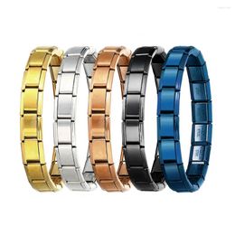 Bracelets de liaison 2024 TRENDY Y2K Gold Couleur plaquée Bracelet italien élastique Charme Bijoux Bijoux Making Bangle Hand Chain Fashion Jewellry