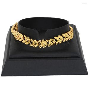 Link armbanden 24k sieraden Cubaanse kettingbarman Dubai Gold kleur verschillende vormen armband voor mannen en vrouwen Afrikaanse hiphop geschenken