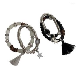 Link Armbanden 2 stks Ster Armband Vintage Sieraden Handgemaakte Kralen Voor Minnaar Paar