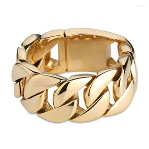 Link Armbanden 316 Roestvrij Staal Italië Goud Kleur Armband Cuba Mannen Zware Chunky Ketting Mode-sieraden Geschenken