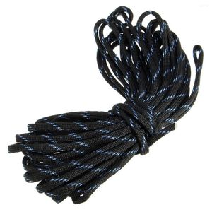 Bracelets à maillons Paracorde à 7 cordes résistant au parachute, survie en camping Couleur : camouflage noir Longueur : 15 m