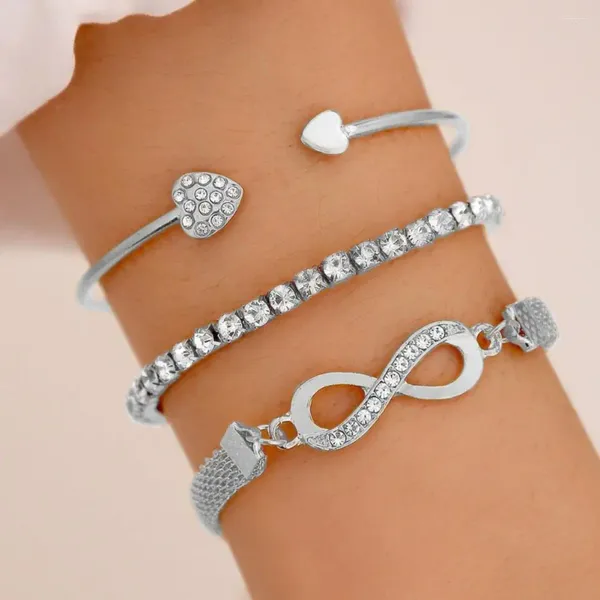 Bracelets Bracelets Bracelet Bracelet Bracelet Couchette cardiaque pour la chaîne de pile de pile rétro