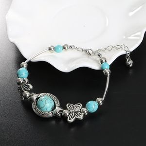 Link Armbanden Afrikaanse kralen Braads Bracelet Fashion Retro Style Butterfly Jewelry for Fish Friend Party Gift