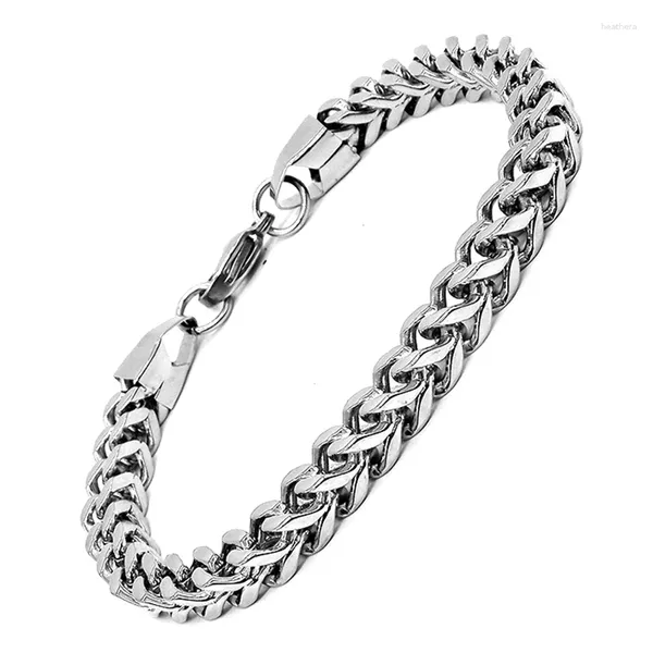 Bracelets de liaison mode amumiu pour femmes hommes freinez l'escargot Rolo Blé Twisted Links Chains 2024 HZB148