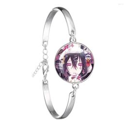 Link Armbanden Anime Bungo Zwerfhonden Armband 18mm Glas Cabochon Sieraden Vrouwen Mannen Kinderen Geschenken