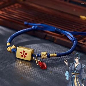 Link Armbanden Anime Mo Dao Zu Shi Cosplay Xue YangYang Grootmeester Van Demonische Teelt Armband Touw Ketting Hanger Sieraden Geschenken