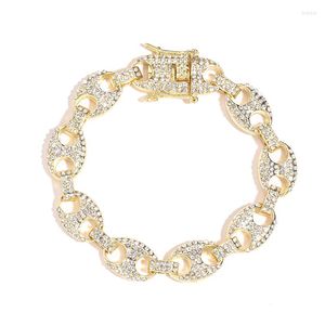 Link Armbanden Bettyue Aankomst Ronde Vorm Goud Kleur Bracelet Noble Bridal Wedding Party verkleed voor vrouwelijke voortreffelijk geschenk Fine Jewelry