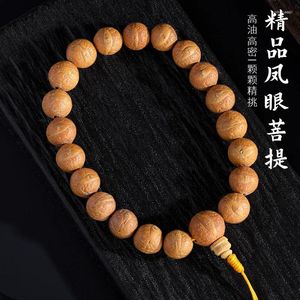 Link Bracelets Bird's Eye Bodhi Pulsera Longans Semilla de un solo círculo de mano para hombres y mujeres Buddha Beads Rosario CRA