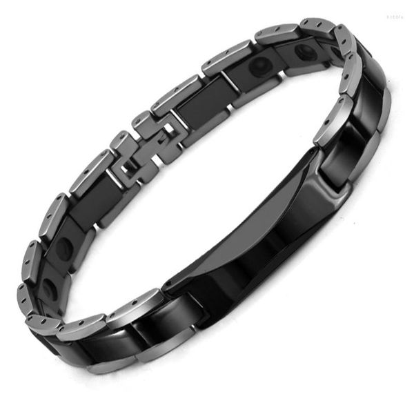 Lien Bracelets Bracelet Noir Céramique Main Puissance Chaîne D'énergie Bijoux Pour Hommes Femmes