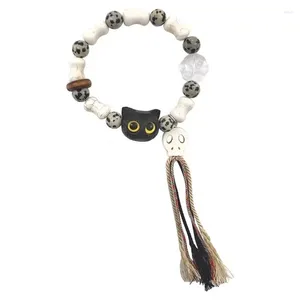 Link Armbanden Zwarte Armband Voor Vrouwen Esthetische Polsketting Trendy Kralen Bangle Modieuze Sieraden Cadeau Meisjes