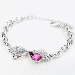 Link Armbanden BN-00019 Items Vrouwen Strik Armband Kristal 2023 In Dames Accessoires Thanksgiving Dag Cadeau Voor Moeder