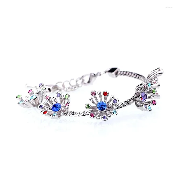 Bracelets à maillons BN-00216, bijoux en cristal pour femmes, articles en fleurs, fournisseurs de gouttes, cadeau de fête des mères pour maman