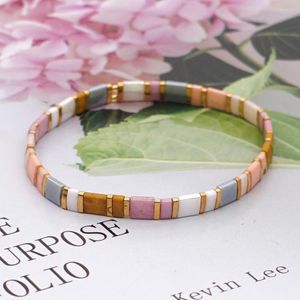 Link Armbanden BohoBliss Miyuki Leuke Armband Voor Vrouwen Stapelbare Tila Kralen Handgemaakte Zomer Mode-sieraden Cadeau Haar