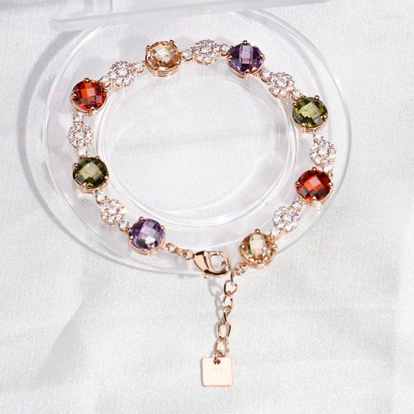 Bracelets à maillons extensibles et scintillants, strass à une rangée, pour cadeau d'anniversaire, collier Durable, Gif de mariage, LX-10577B
