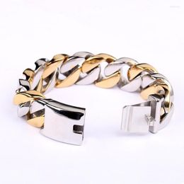 Link Armbanden kopen verschillende hoogwaardige goudkleur klassieke grote heren en dames titanium mode sieraden