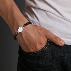 Lien Bracelets Casual Football Pour Hommes Garçons Football Party Favors Cadeaux Longueur Cordon Tissé Réglable Corde Chaîne Perles Bracelet À Breloques