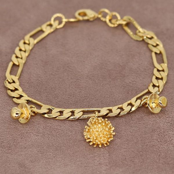 Bracelets à maillons chaîne plaqué or 24 carats, cubain multi-format, cadeau pour femmes, bijoux à la mode