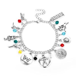 Bracelets à maillons chaîne Dongsheng Westworld femme pistolet chapeau bottes accessoires bracelets mode perles de cristal bijoux pour femmes cadeau-25Link